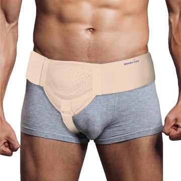 Wonder Care Hernia belt for men inguinal hernia support belt Pain Relief With Removable Compression Pads Groin hernia truss Flexible Adjustable Groin Straps, Left or Right inguinal Hernia Truss Brace