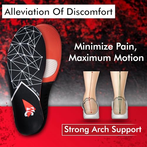 Wonder Care Triple Gel Extra Soft Insole for Shoes Men and Women, Trimmable Arch Support Insoles, Orthopedic Insole for Flat Feet, Breathable Extra Comfort Shock Absorption Sole