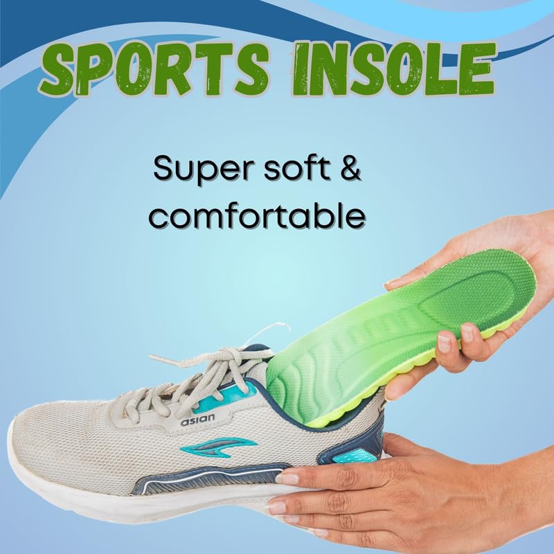 Wonder Care Memory Foam Shoe Insoles For Women Shock Absorbing Sports Shoe Insoles For Men And Women Cuttable Soft Breathable Honeycomb Orthotic Replacement Inserts