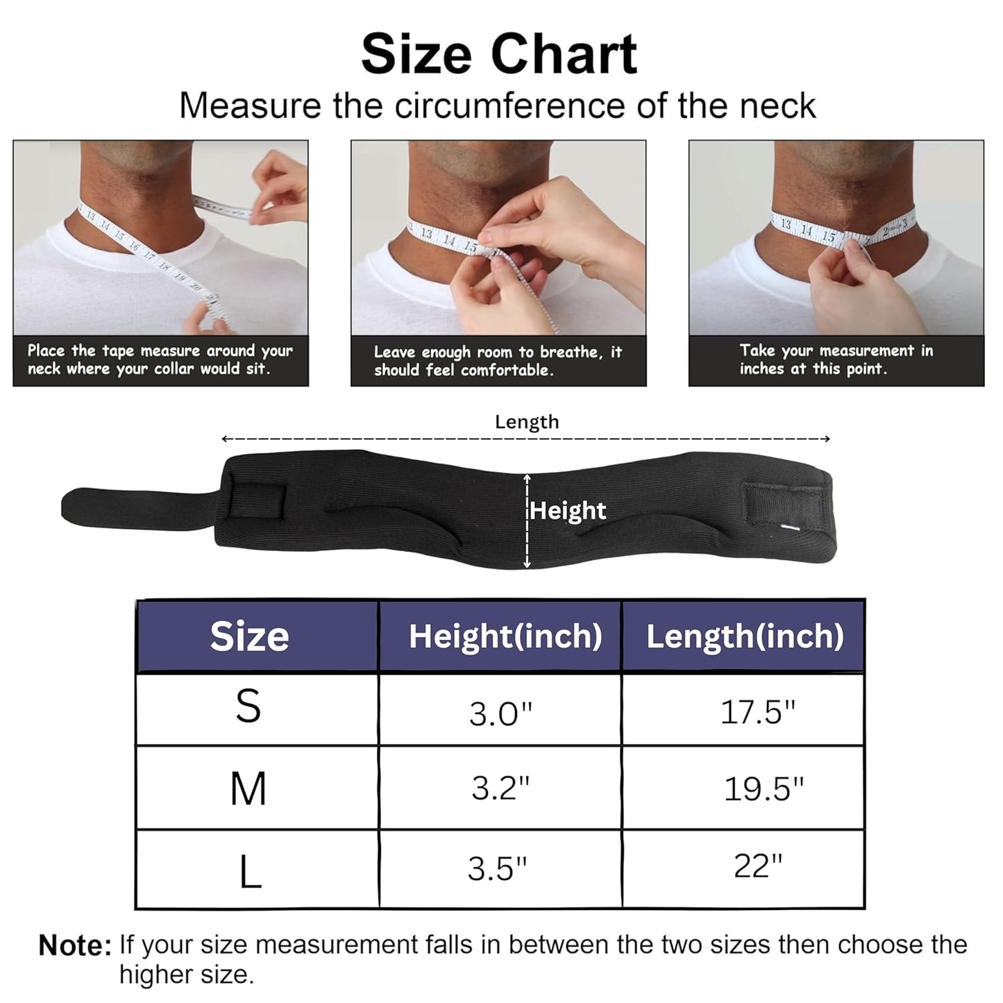 Wonder Care Neck Brace for Sleeping Cervical Collar Relief Neck Pain and Neck Support Soft Foam Wraps Keep Vertebrae Stable for Relief of Cervical Spine Pressure for Women & Men Black-Large