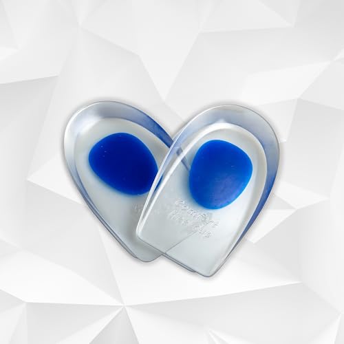 Wonder Care Gel Heel Cushion for Heel Pain Relief Women and Men | Silicone Heel Pad | Plantar Fascitis Inserts Heel Spur Pads| Achillies Heel Support| Cushion Heel Inserts | Small & Large, Pair 1 & 2