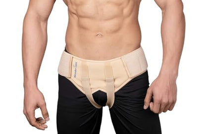 Wonder Care Hernia Belt for Men - Groin Hernia Support for Men 2 Removable Compression Pads & Adjustable Groin Straps Double inguinal Hernia Support for Men