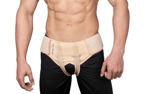 Wonder Care Hernia Belt for Men - Groin Hernia Support for Men 2 Removable Compression Pads & Adjustable Groin Straps Double inguinal Hernia Support for Men
