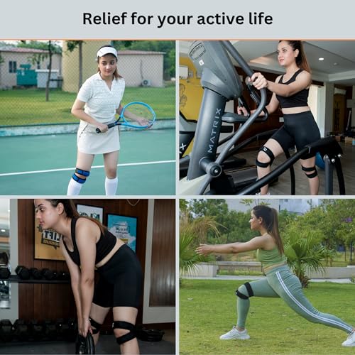 Patella Tendon Support Strap Dual Pack of1 | Adjustable Knee Strap Patella Tendon Brace with Stabilizer Band for Hiking, Soccer, Basketball, Runners, Jumpers, and Tendonitis Relief for Unisex