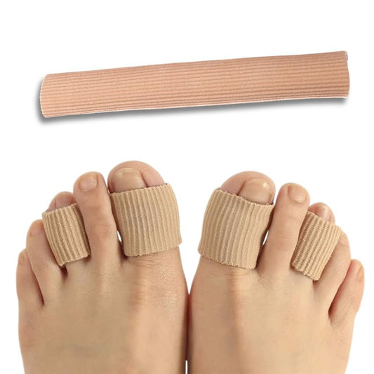 Wonder Care 1 piece Toe Cushion Tube Bunion Pads Toe Tube Sleeves Soft Gel Corn Pad Protectors for Cushions Corns, Blisters, Calluses, Toes and Fingers (Length 4" X Diameter-0.78")