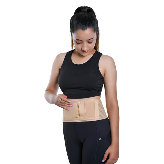 Wonder Care Polyester Umbilical Hernia Belt Hernia Support Brace with Removable Compression Pad Navel Hernia Pain Relief for Men & Women