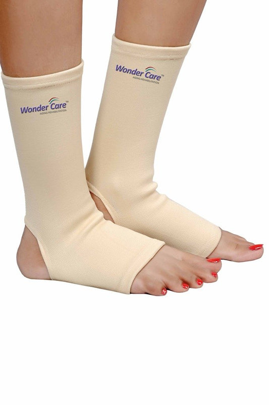 Wonder Care Ankle Support for Sprained Ankle Injury, Ankle Brace for Plantar Fasciitis Anklet Wrap Pain Relief Men & Women Achilles Tendon (S)