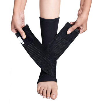 Wonder Care- Ankle Brace Adjustable Breathable Ankle Support with Elastic Fabric, Compression Ankle Wrap for Sports Protect, Ankle Sprain, Plantar Fasciitis