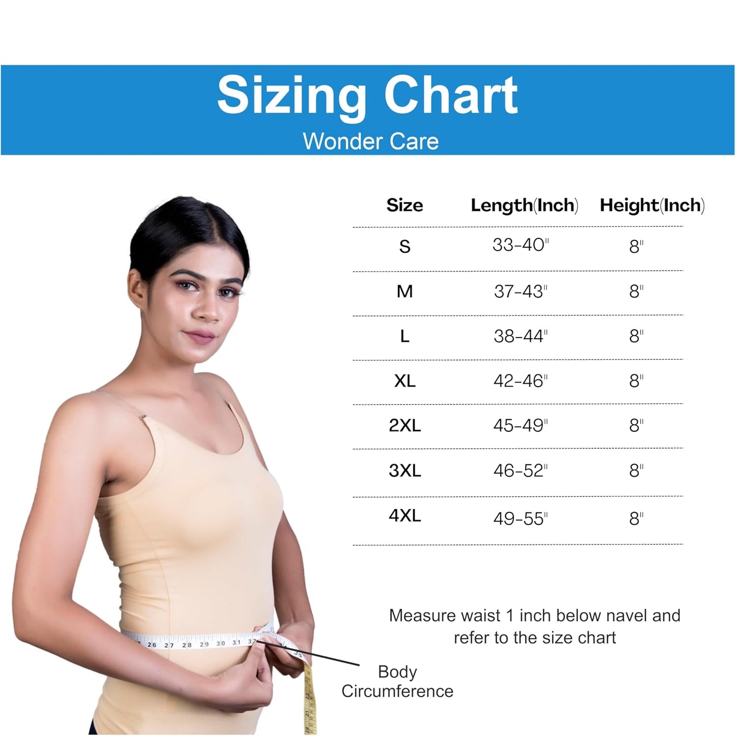 Wonder Care Abdominal Belt after delivery Medium| Kamar belt for women | Belt for back pain relief Women & Men | waist belt for men & women