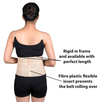Wonder Care Abdominal Binder Tummy Trimmer Post Pregnancy Waist Support Belt-Large