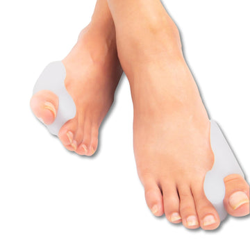 Wonder Care Silicone Toe Separator For Feet Gel Toe Pads Toe Big Toe Corrector Bunion Toe Straightener Yoga Toe Stretcher Hammer Toe Bunion White [Pair of 1-2 Pieces]