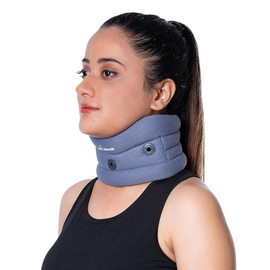Wonder Care Cotton Soft Cervical Collar Adjustable Collar Neck Support Brace,Neck Support Soft Neck Collar Neck Brace For Neck Pain And Support For Women & Men- Medium